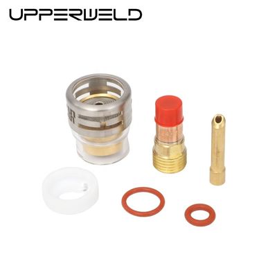 Lentille à gaz coussin de collecte Kit de tasse en verre Pyrex 2,4 mm Clear pour WP17 18 26 soudage torche