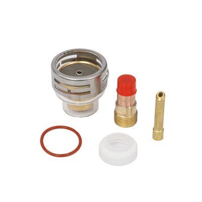 WP17 18 26 Tig Consommables Torche Lentille à gaz Coquille collecte Kit de tasse en verre Pyrex 0,05 kg 2,4 mm