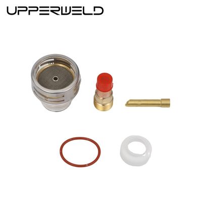 WP17 18 26 Tig Consommables Torche Lentille à gaz Coquille collecte Kit de tasse en verre Pyrex 0,05 kg 2,4 mm