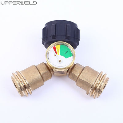 Réservoir de propane extérieur Y-Splitter avec jauge d'indicateur de niveau et sortie de fil QCC-1