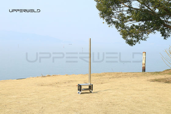 Poêle de chauffage extérieur Portable Poêle pliante au charbon de bois 304 en acier inoxydable pour le camping
