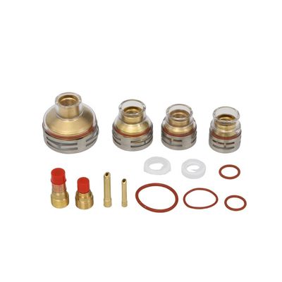 OEM personnalisé accessoires TIG Lentille à gaz collecte de coin et céramique Tig soudage tasse ensemble