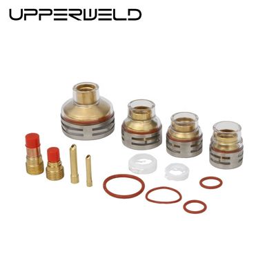 OEM personnalisé accessoires TIG Lentille à gaz collecte de coin et céramique Tig soudage tasse ensemble
