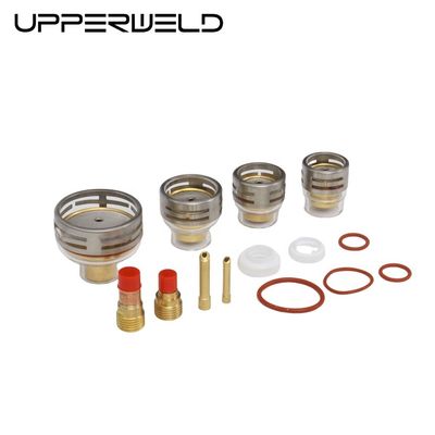 OEM personnalisé accessoires TIG Lentille à gaz collecte de coin et céramique Tig soudage tasse ensemble
