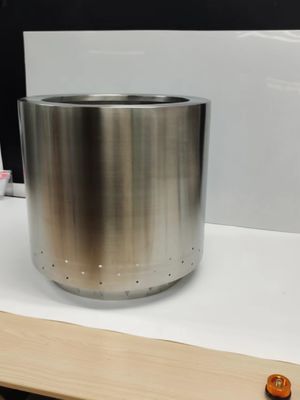 15L Capacité d'argent 304 en acier inoxydable puits de feu portable pour la promotion du chauffage extérieur