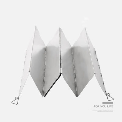 Pare-brise en aluminium Poêle de camping Pare-brise avec sac de transport brûleur de butane léger 290g