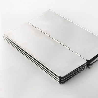 Pare-brise en aluminium Poêle de camping Pare-brise avec sac de transport brûleur de butane léger 290g