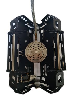 17*4*9cm Poêle à gaz en plein air Portable Poêle de camping avec vannes à boutons
