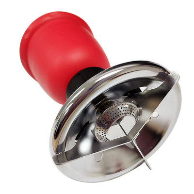Tête de poêle en acier inoxydable à gaz de propane pour barbecue et camping extérieurs portables