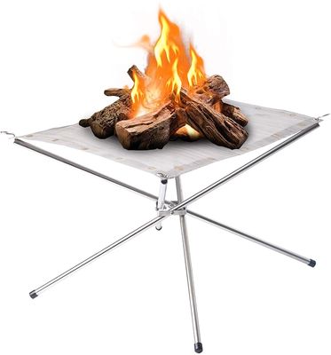 Tabletop Bio Fire Pit Feuille en acier en treillis en acier pour camping arrière-cour et jardin