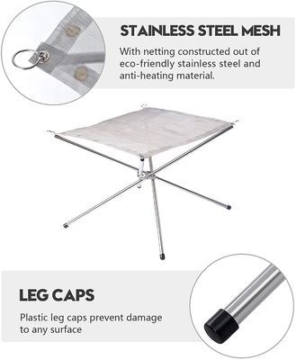 Tabletop Bio Fire Pit Feuille en acier en treillis en acier pour camping arrière-cour et jardin