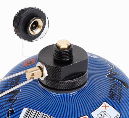 Soutien personnalisé OBM Noir orange Camping Cuisinière brûleurs réservoir de propane Adaptateur de remplissage