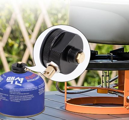 Soutien personnalisé OBM Noir orange Camping Cuisinière brûleurs réservoir de propane Adaptateur de remplissage