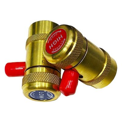 Réfrigérateur de climatiseur de voiture R744 supérieur 80 cm ensemble de jauge de manifold HVAC en cuivre