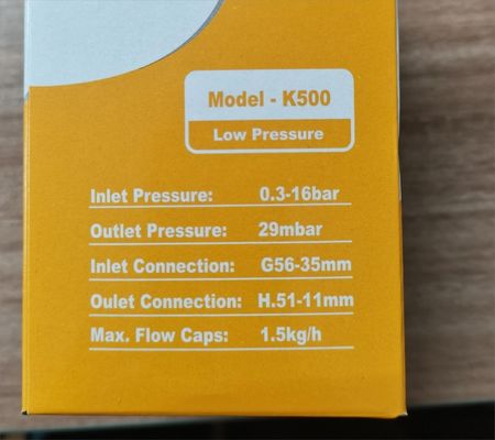 Valve à GPL de type Irak supérieur régulateur de pression de gaz à GPL avec structure en plastique et en fer