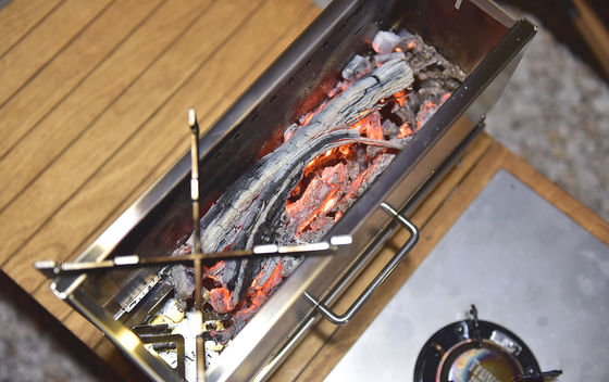 Table de cuisson en acier inoxydable à demi-unité pour le camping et le pique-nique