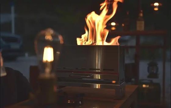 Table de cuisson en acier inoxydable à demi-unité pour le camping et le pique-nique