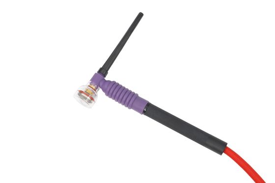 Support personnalisé ODM WT125 TIG Torche de soudage avec tasse en verre câble rouge et lentille à gaz