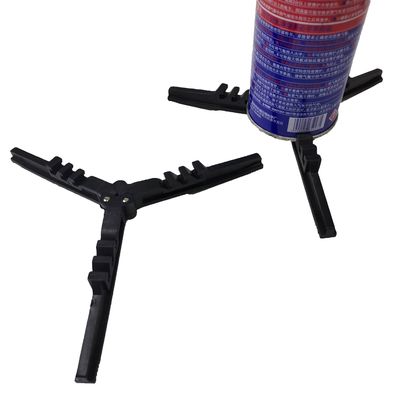 Mise à niveau du support triangulaire en plastique pour les accessoires de poêle à support de réservoir de gaz de butane compact