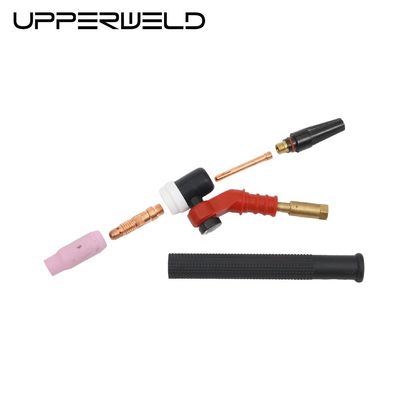 Soutien personnalisé OEM WP9/20 WP17/18/26 Tête de corps flexible 125Amp Torche de soudage TIG refroidie par air