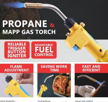 Compact 27.5*10*3.6 Mesures Propane MAPP Torche de soudage au gaz pour le chauffage du brasage par soudure