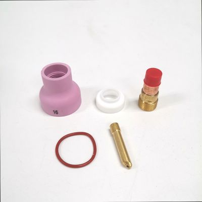 WP17 18 26 Tig Consommables Torche Lentille à gaz Cygne Collecte Champagne Buse 53NACN Kit