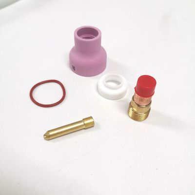 WP17 18 26 Tig Consommables Torche Lentille à gaz Cygne Collecte Champagne Buse 53NACN Kit