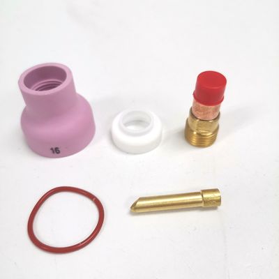 WP17 18 26 Tig Consommables Torche Lentille à gaz Cygne Collecte Champagne Buse 53NACN Kit
