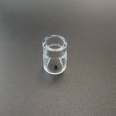 Soudure à la buse en verre transparent 13NQ12-8 Travail pour les accessoires de torches de soudage à tig