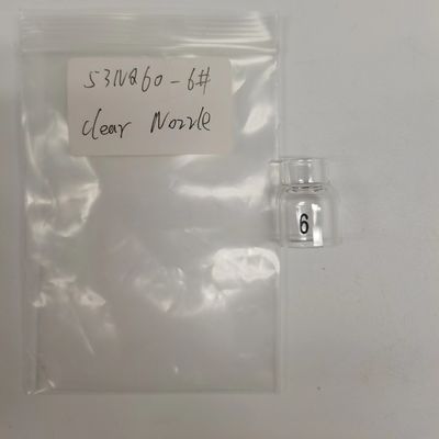 UPPERWELD 53NQ60-6 Buse en verre transparent pour la torche de soudage Tig
