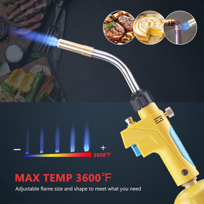 Pièces de cuivre Torche à propane pour soudage et brasage HVAC Trigger démarrage Torche à gaz Mapp