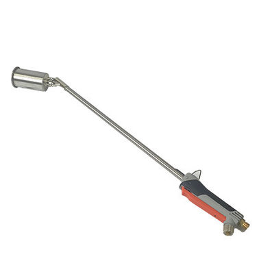 Appuie confortablement sur la lampe de chauffage supérieure MAPP/PROPANE pour une combustion facile et efficace des mauvaises herbes