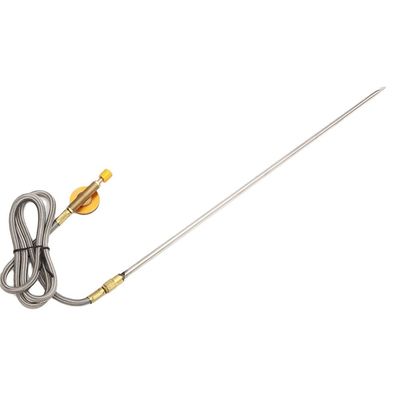 Torche à gaz télescopique pour camping en plein air BBQ Randonnée Voyage en cuivre en acier inoxydable