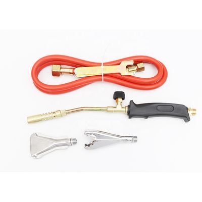 Démarrage de la torche de chauffage au butane supérieur avec sortie de flamme et consommation de carburant