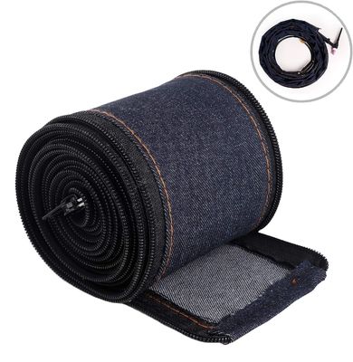 Couverture de câble de torche de soudage durable à fermeture à glissière de style veste de cow-boy Protecteur pour torche à arc de gaz
