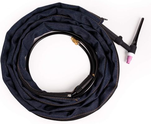 Couverture de câble de torche de soudage durable à fermeture à glissière de style veste de cow-boy Protecteur pour torche à arc de gaz