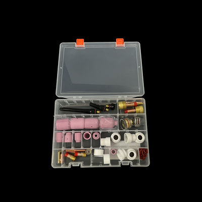 Lentille de soudage OEM 66PCS TIG accessoires Jumbo Buse en céramique Lentille à gaz TIG pièces détachées