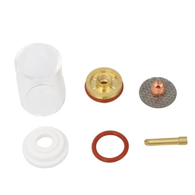 WP17 18 26 Tig Accessoires de lampe de soudage Kit de buse en verre à face droite pour tig