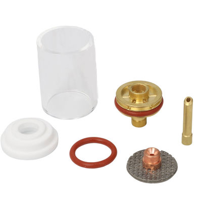 WP17 18 26 Tig Accessoires de lampe de soudage Kit de buse en verre à face droite pour tig