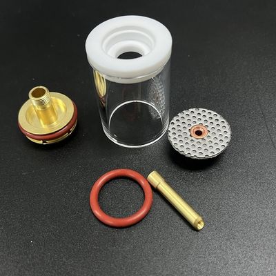 Wp17/18/26 Tig Torch Coupe en verre kits de soudage avec 1 kg haut droit buse en verre 47 mm