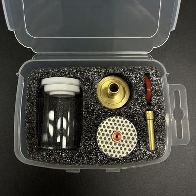 Wp17/18/26 Tig Torch Coupe en verre kits de soudage avec 1 kg haut droit buse en verre 47 mm