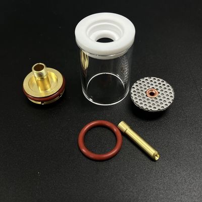Wp17/18/26 Tig Torch Coupe en verre kits de soudage avec 1 kg haut droit buse en verre 47 mm