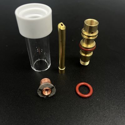Wp17/18/26 Torche de soudage Tig Kit de buse transparente de type intégré L 47 1.6 pour tasses en verre