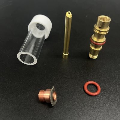 Wp17/18/26 Torche de soudage Tig Kit de buse transparente de type intégré L 47 1.6 pour tasses en verre