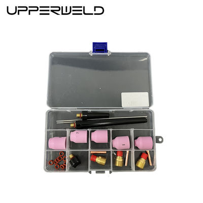 Pink UPPERWELD 27PCS TIG Soudage de la torche accessoires de la série 53N de la buse en céramique TIG pièces détachées comprennent lentilles à gaz