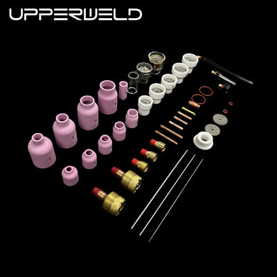 57PCS TIG accessoires de la torche de soudage grosse buse en céramique TIG pièces détachées en rose