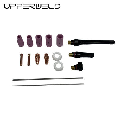 Accessoires de torches de soudage rose 16PCS TIG pour les buses en céramique de longue durée de la série 13N