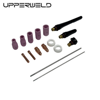 Accessoires de torches de soudage rose 16PCS TIG pour les buses en céramique de longue durée de la série 13N