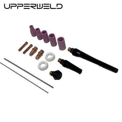 Accessoires de torches de soudage rose 16PCS TIG pour les buses en céramique de longue durée de la série 13N