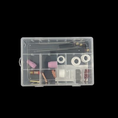 24PCS Alumine et buse transparente TIG Soudage Torche pièces de rechange pour le support personnalisé